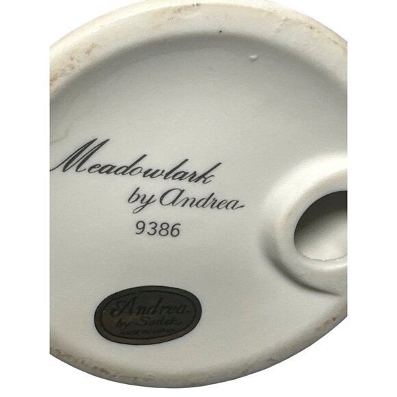 Vintage Meadowlark by Andrea # 9386 Sadek Bird Figurine‎ Collectable - Picture 3 of 3